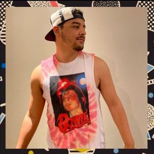 Unisex Bowie Tie Dyed Tank